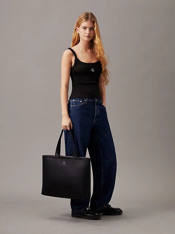 Minimal Monogram Slim kabelka – Calvin Klein Jeans, Černá barva Ženy