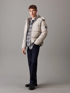 Luxusní Essentials Down bunda, Šedá barva, S, M, L, XL, XXL