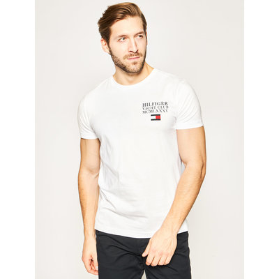 Tommy Hilfiger – TH Logo Triko, Bílá barva
