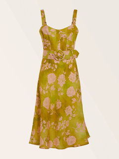 Rose Romance šaty Zelená barva Ženy