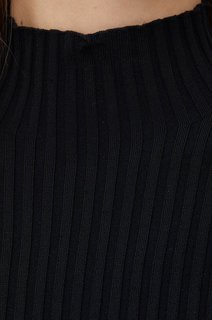 Metallic šaty Černá barva Ženy