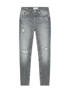 Super skinny jeany Šedá barva Ženy