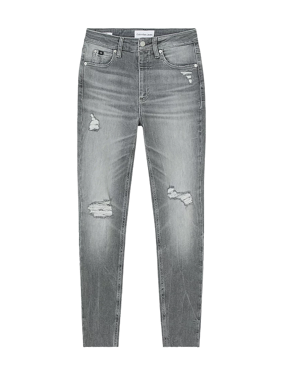 Super skinny jeany Šedá barva Ženy