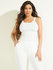 Módní Angele top, Bílá barva, 2022