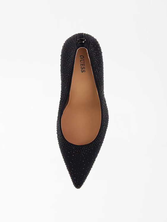 Luxusní Silks lodičky, Černá barva, 37