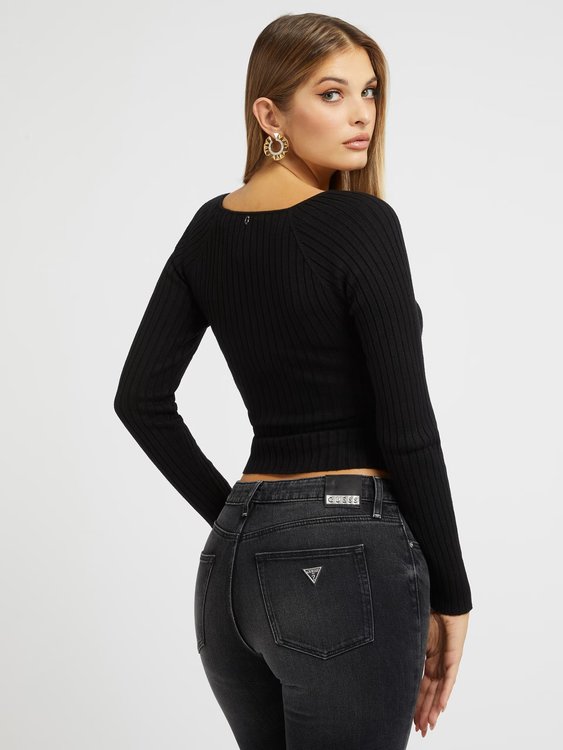 Sabine svetr – GUESS, Černá barva Ženy