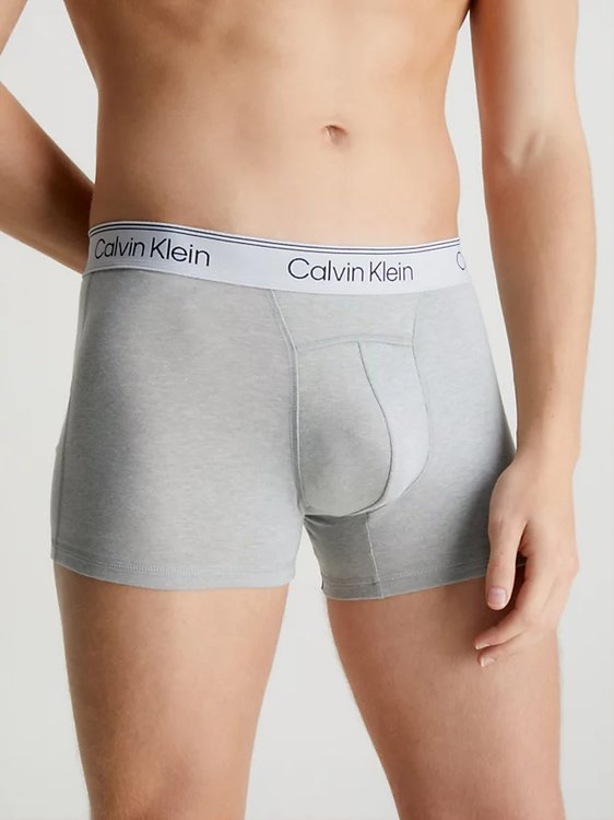 Athletic Cotton boxery 2ks – Calvin Klein Underwear, Modrá, Šedá barva Muži