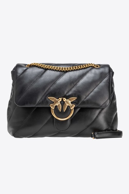 Pinko – Love Puff kabelka, Černá barva