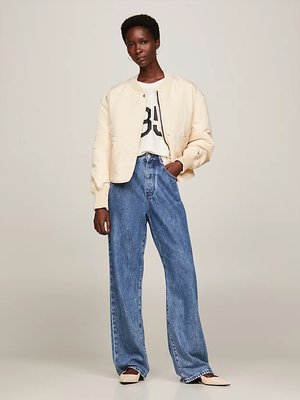 Leather Sling baleríny – Tommy Hilfiger, Béžová, Černá barva Ženy