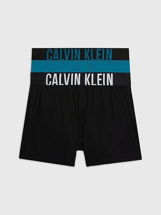 Calvin Klein Underwear – Intense Power trenky 2ks, Černá, Zelená barva