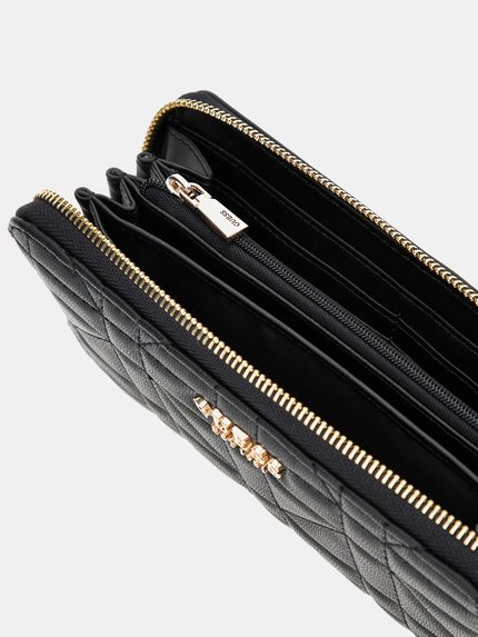 Módní Assia velká peněženka, Černá barva, 2024