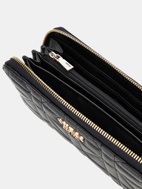 Módní Assia velká peněženka, Černá barva, 2024