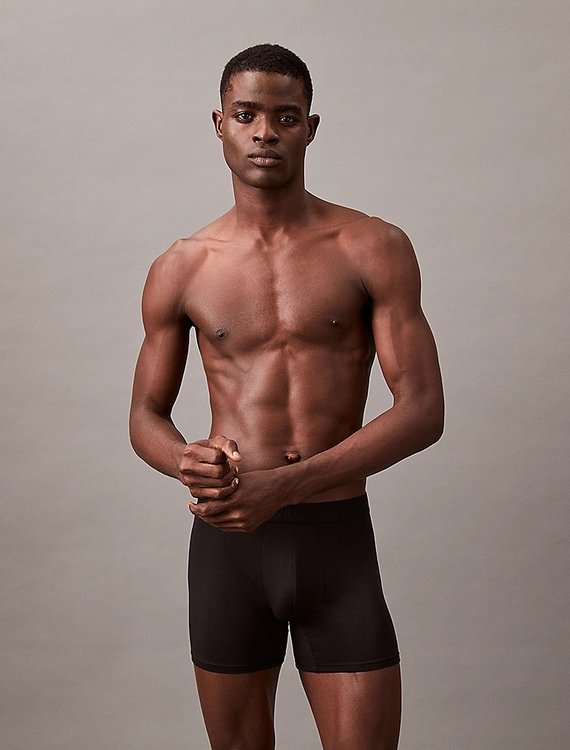 CK Black boxery 3ks – Calvin Klein Underwear, Bílá, Černá, Modrá barva Muži