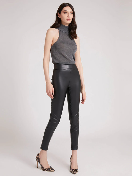 Módní Priscilla legíny, Černá barva, 2021