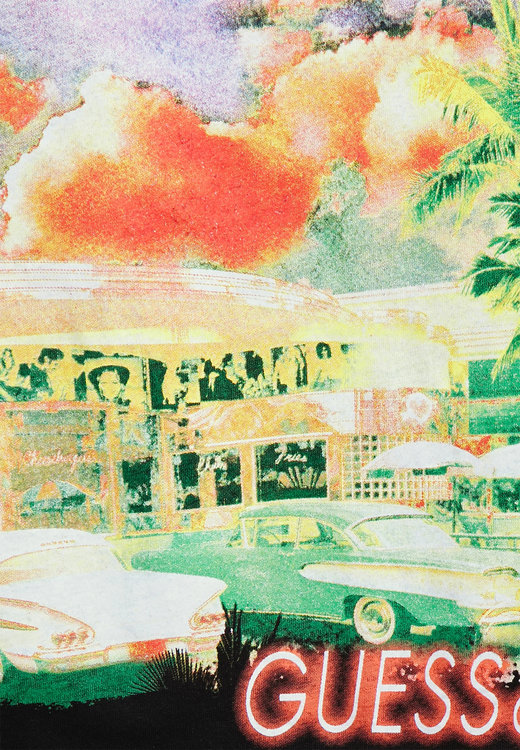 Módní Cafe easy tričko, Černá barva, 2022