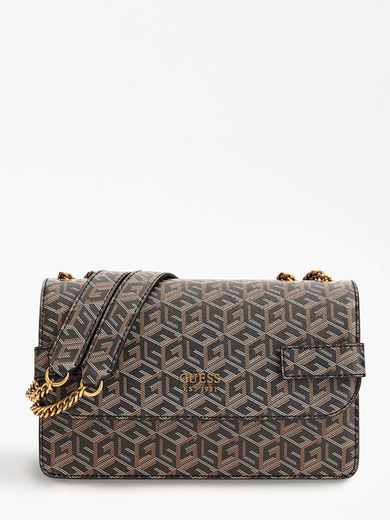 Guess – Atene Society kabelka, Hnědá barva