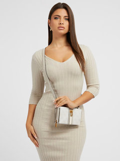 Ginevra crossbody Krémová, Šedá barva Ženy