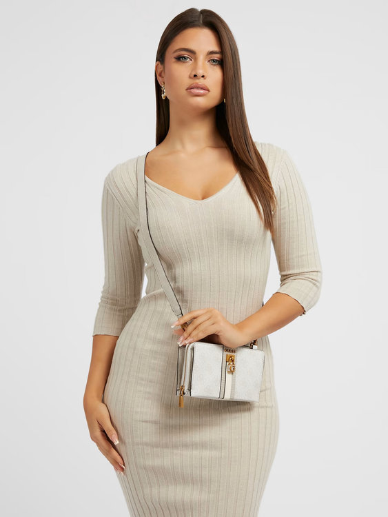 Ginevra crossbody Krémová, Šedá barva Ženy