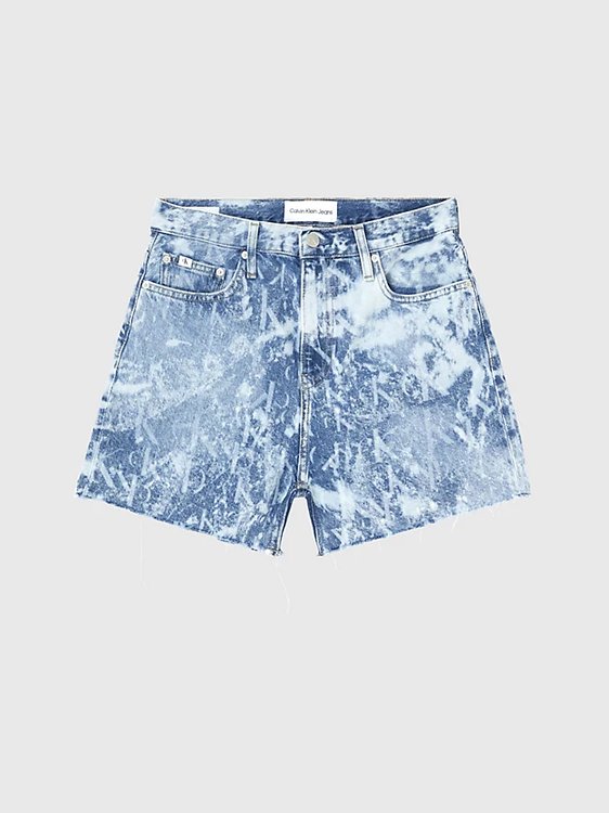 Mom kraťasy Modrá barva Ženy