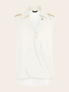 Sveva top Bílá barva Ženy