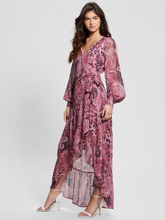 GUESS – W3YK48WFJJ2-P41R ŠATY L/S