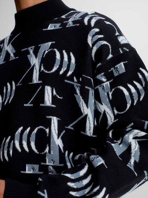 Luxusní Hyper Real svetr, Černá barva, M, L