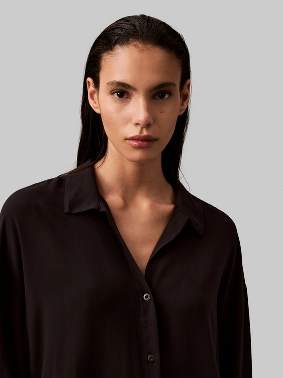 000QS7256E-UB1 pj top L/S BUTTON DOWN – Calvin Klein Underwear Ženy