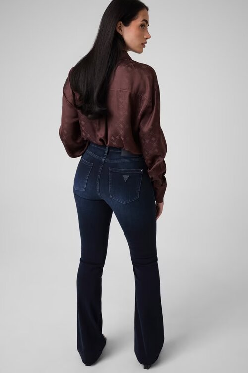 Sexy flare jeans – GUESS, Modrá barva Ženy