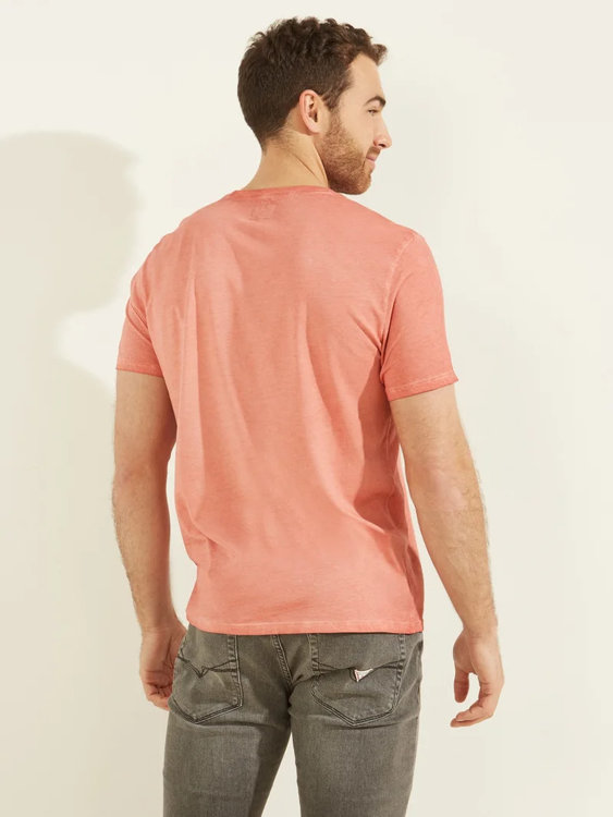 Módní Pima triko, Červená barva, 2022