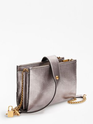 Amantea crossbody – GUESS, Šedá, Stříbrná barva Ženy