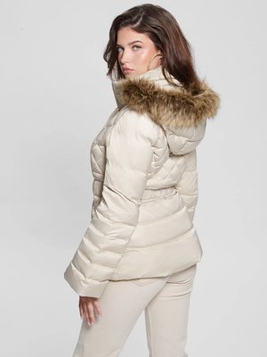 Laurie bunda – Guess, Béžová barva Ženy