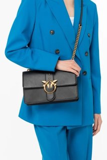 Pinko, Černá barva Love Icon Classic kabelka