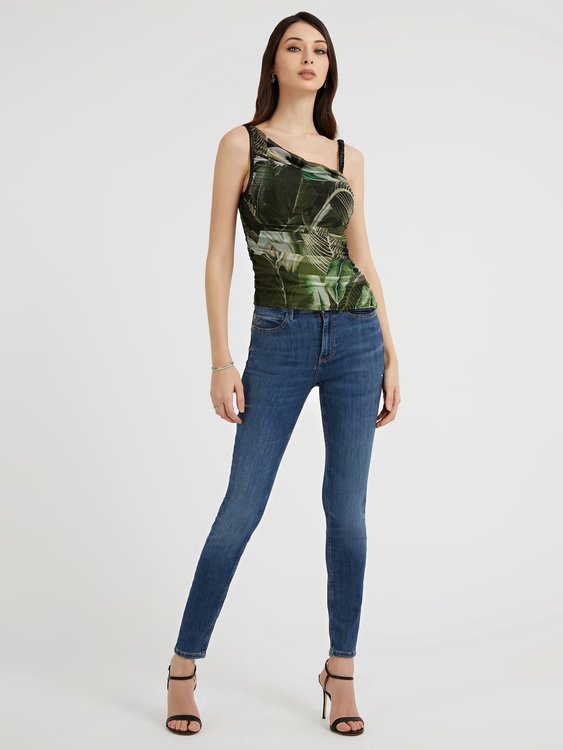 Módní 1981 Skinny jeany, Modrá barva, 2023