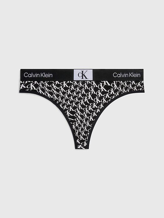 Calvin Klein Underwear – 1996 Cotton tanga, Černá barva