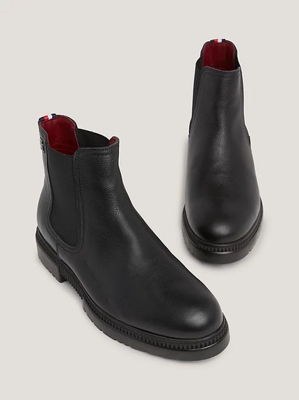 Módní Comfort Cleated kotníková obuv, Černá barva, 2023