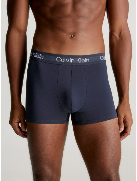 Módní Stencil Logo Cotton boxery 3ks, Černá, Modrá, Šedá barva, 2023