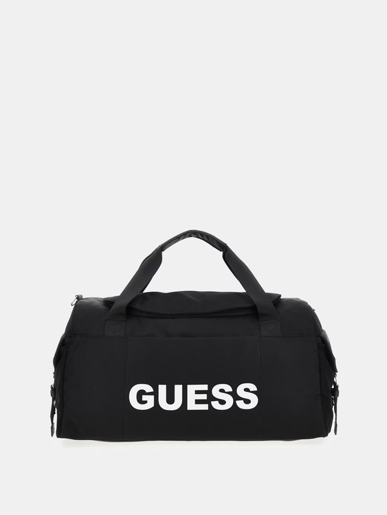 GUESS – Maxi Logo cestovní taška, Černá barva