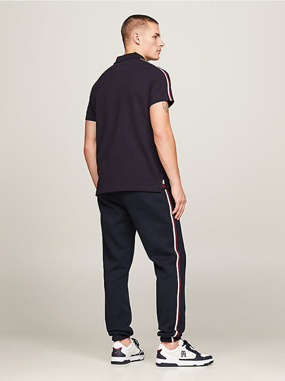 Módní Global Stripe Monotype polo, Modrá barva, 2024