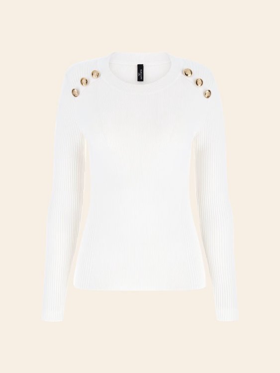 Teti svetrový top Bílá barva Ženy