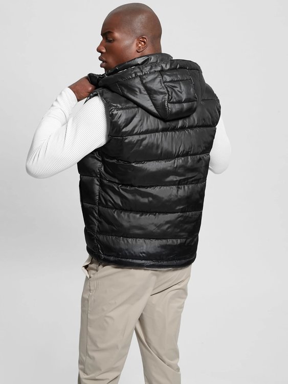 Luxusní Super Light Puffa vesta, Černá barva, M, L, XL