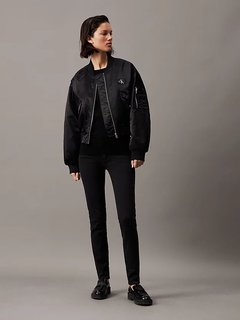 Mid Rise Skinny jeans Černá barva Ženy