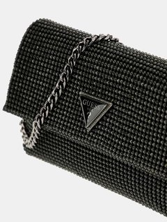 Luxusní Zalina Flap psaníčko, Černá barva, T/U