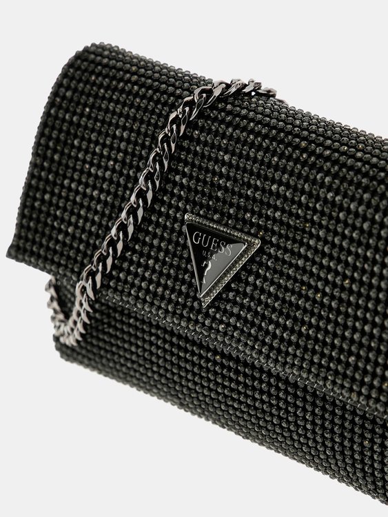 Luxusní Zalina Flap psaníčko, Černá barva, T/U