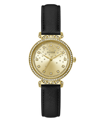 GUESS – Enchantment hodinky, Černá, Zlatá barva