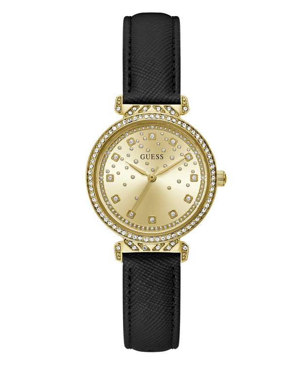 GUESS – Enchantment hodinky, Černá, Zlatá barva