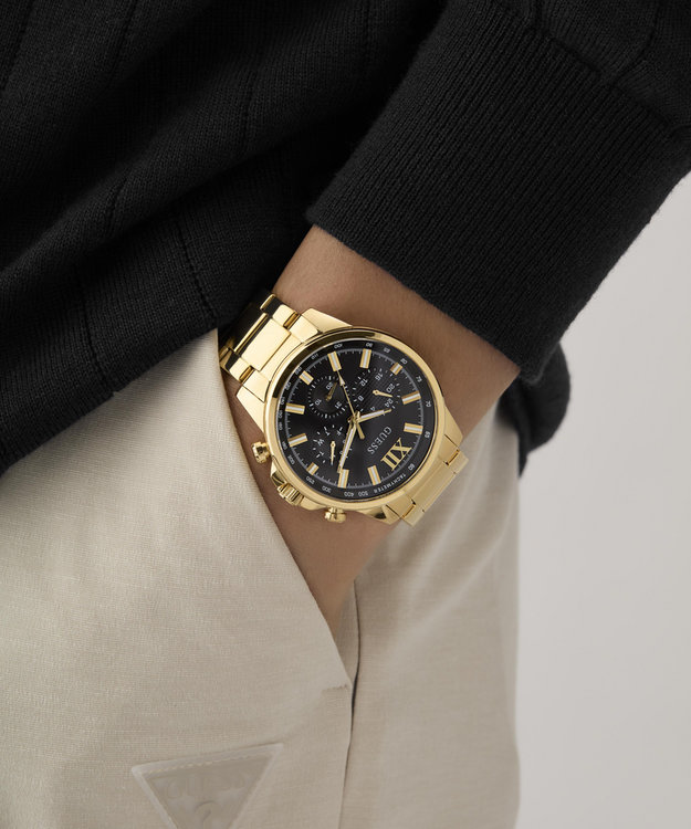 GUESS – Walker hodinky, Zlatá barva 1