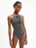 KW0KW01641-BEH plavky ONE PIECE HIGH NECK-RP – Calvin Klein Swimwear Ženy