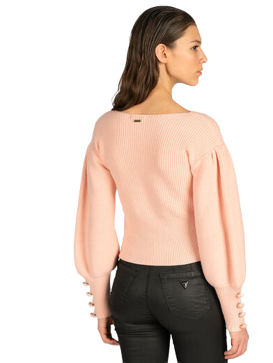 Luxusní Cheryl svetr, Růžová barva, XS, M