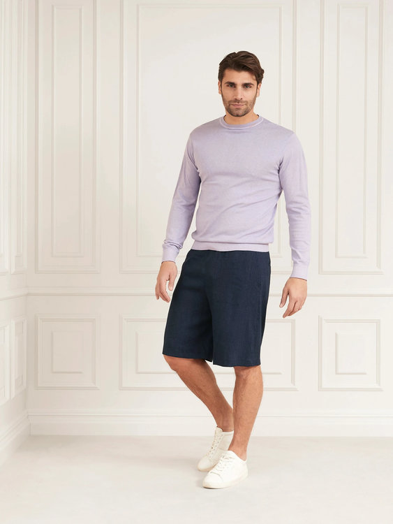 Luxusní Essential garment svetr, Fialová barva, M, L, XL, XXL