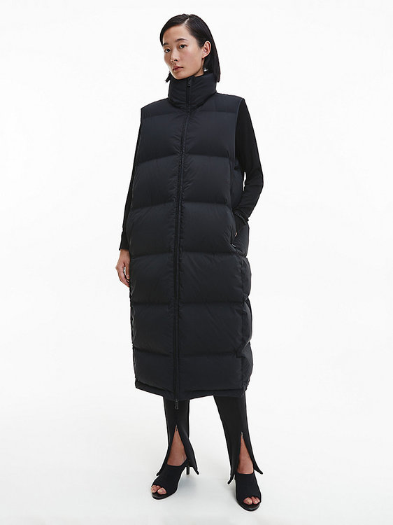 Calvin Klein, Černá barva Lofty maxi vesta